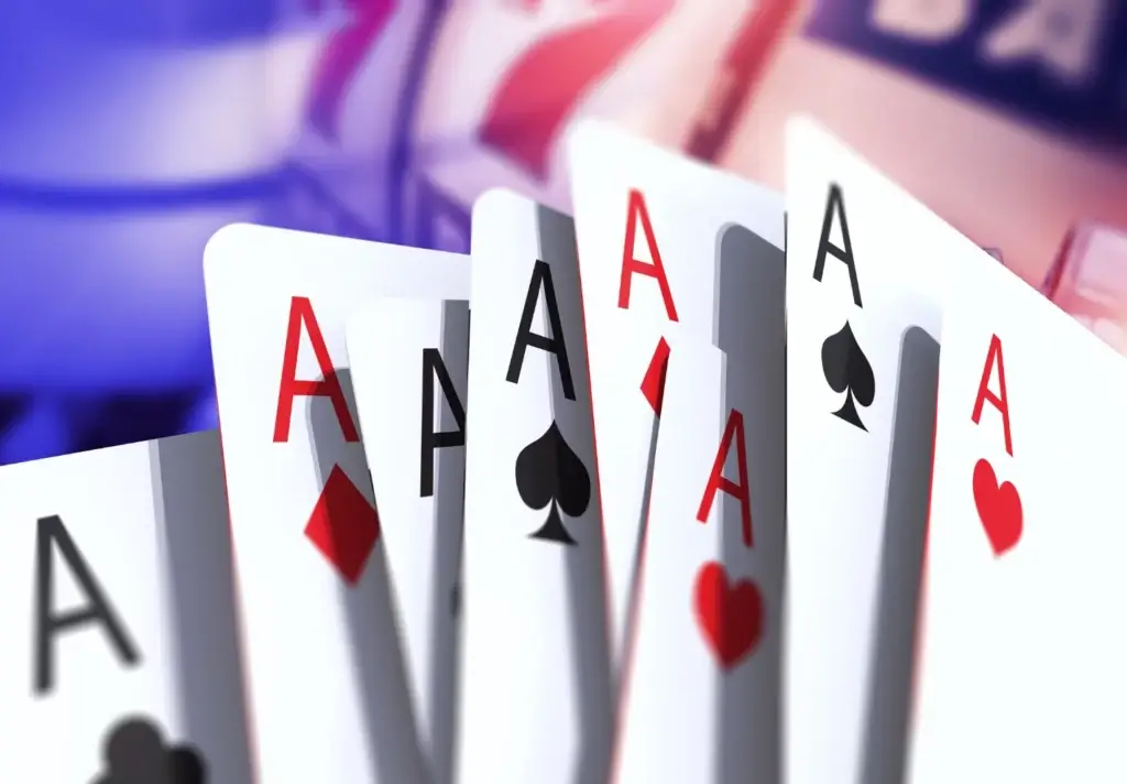 Ess (A) på europeisk blackjack.
