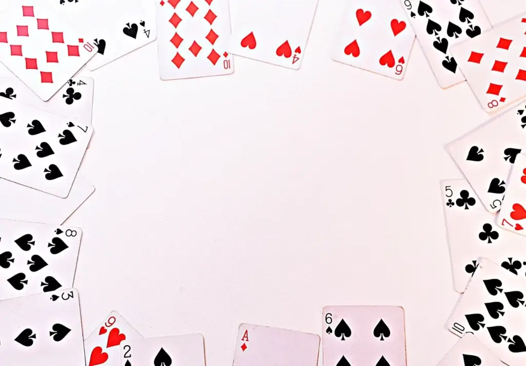 Tallkort (2-10) på europeisk blackjack
