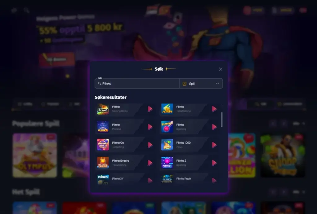 Finn Plinko hos et av våre anbefalte casinoer - spinlander
