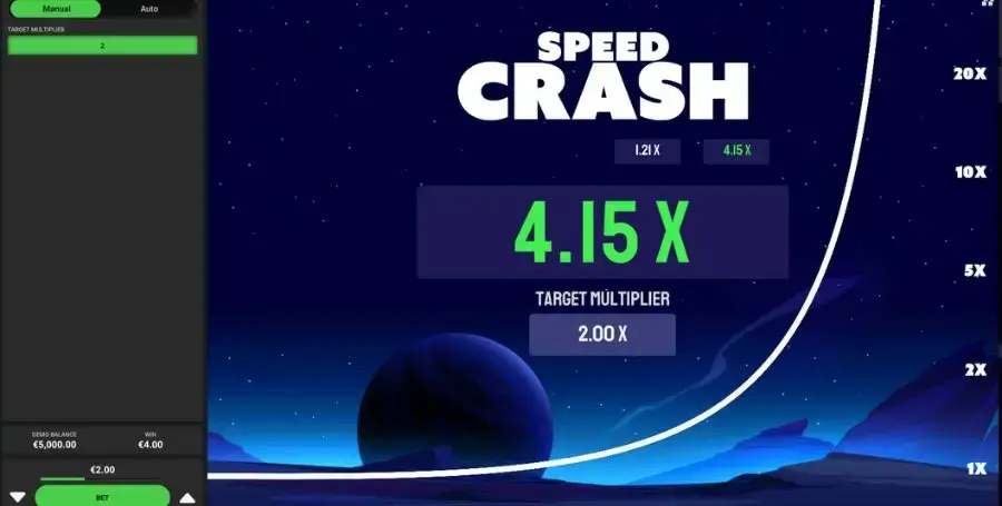 Speed Crash – et crashspill fra Hacksaw Gaming