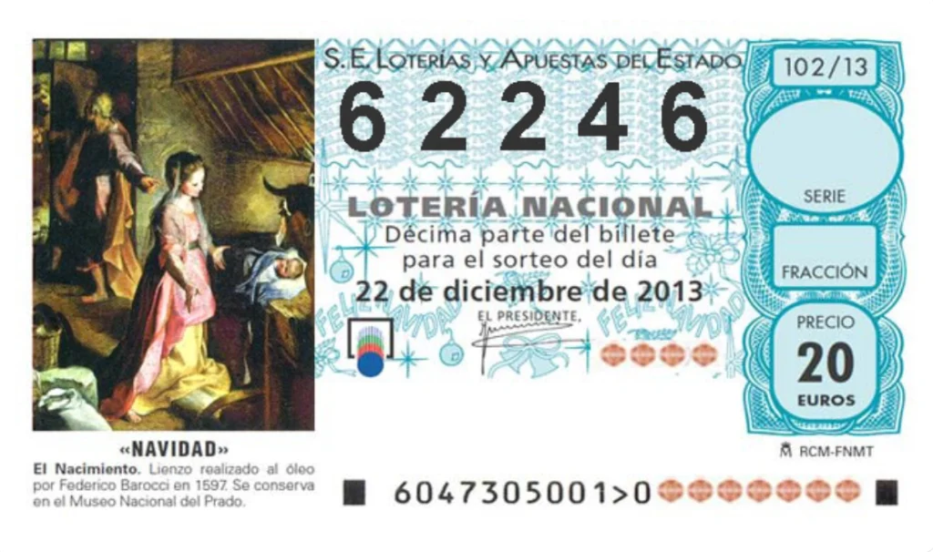 El Gordo, €20 per décimo